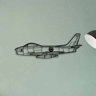 Viking 17 31A Classic Aircraft Silhouette Metal Wall Art - Tinvibe