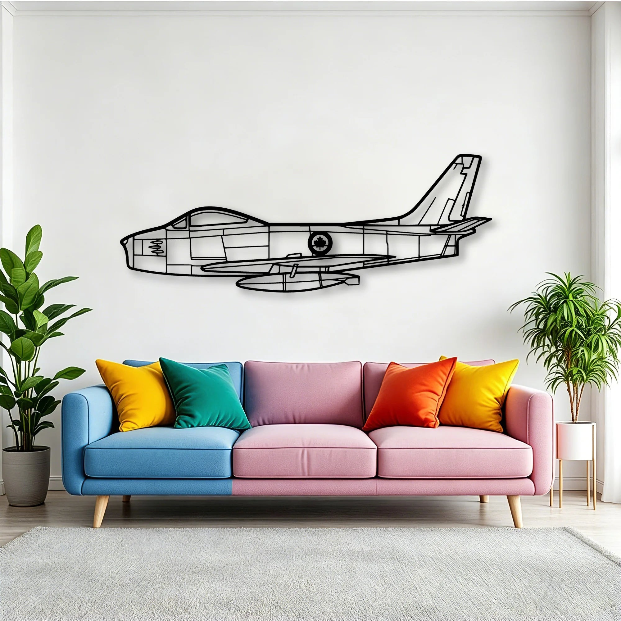 Viking 17 31A Classic Aircraft Silhouette Metal Wall Art - Tinvibe