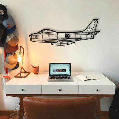 Viking 17 31A Classic Aircraft Silhouette Metal Wall Art - Tinvibe