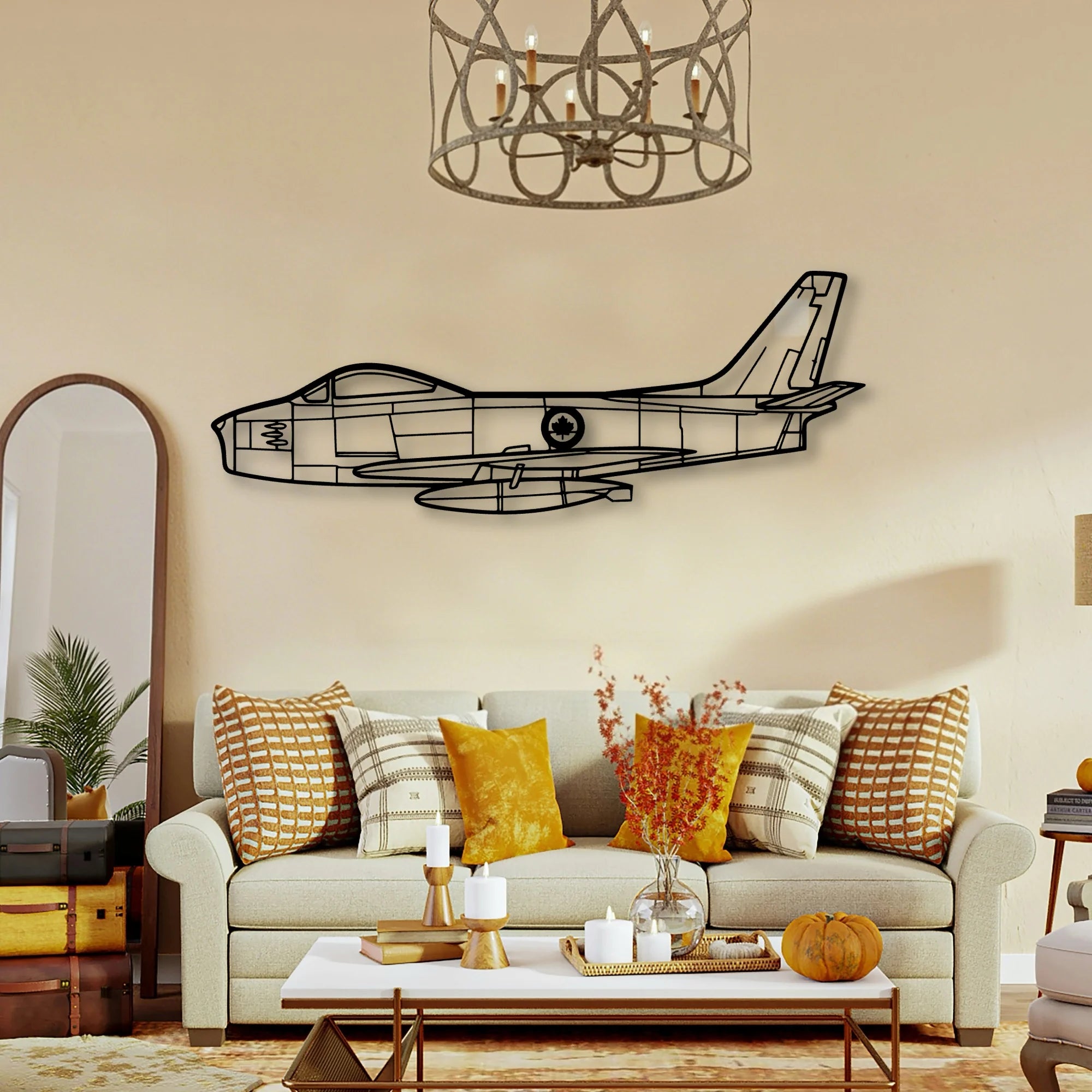 Viking 17 31A Classic Aircraft Silhouette Metal Wall Art - Tinvibe