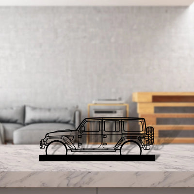 wrangler-392-xr Silhouette Metal Art Stand - Tinvibe
