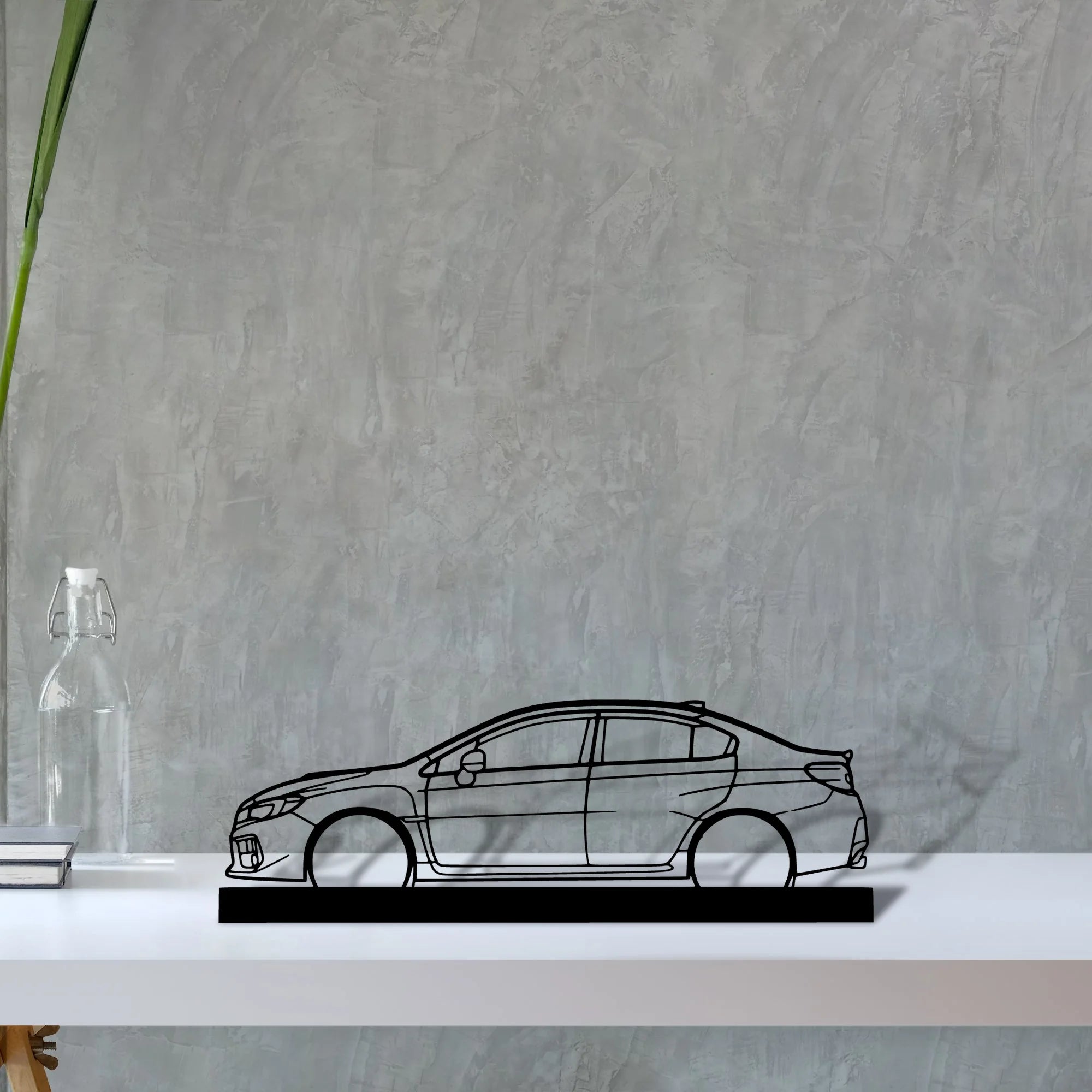 wrx-sti-2018 Silhouette Metal Art Stand - Tinvibe