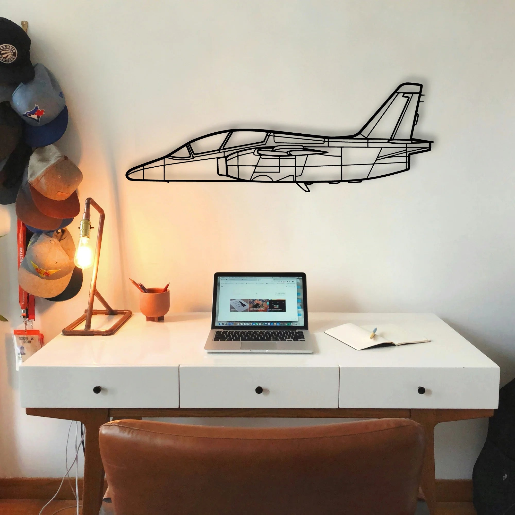 WT9 Dynamic Classic Aircraft Silhouette Metal Wall Art - Tinvibe