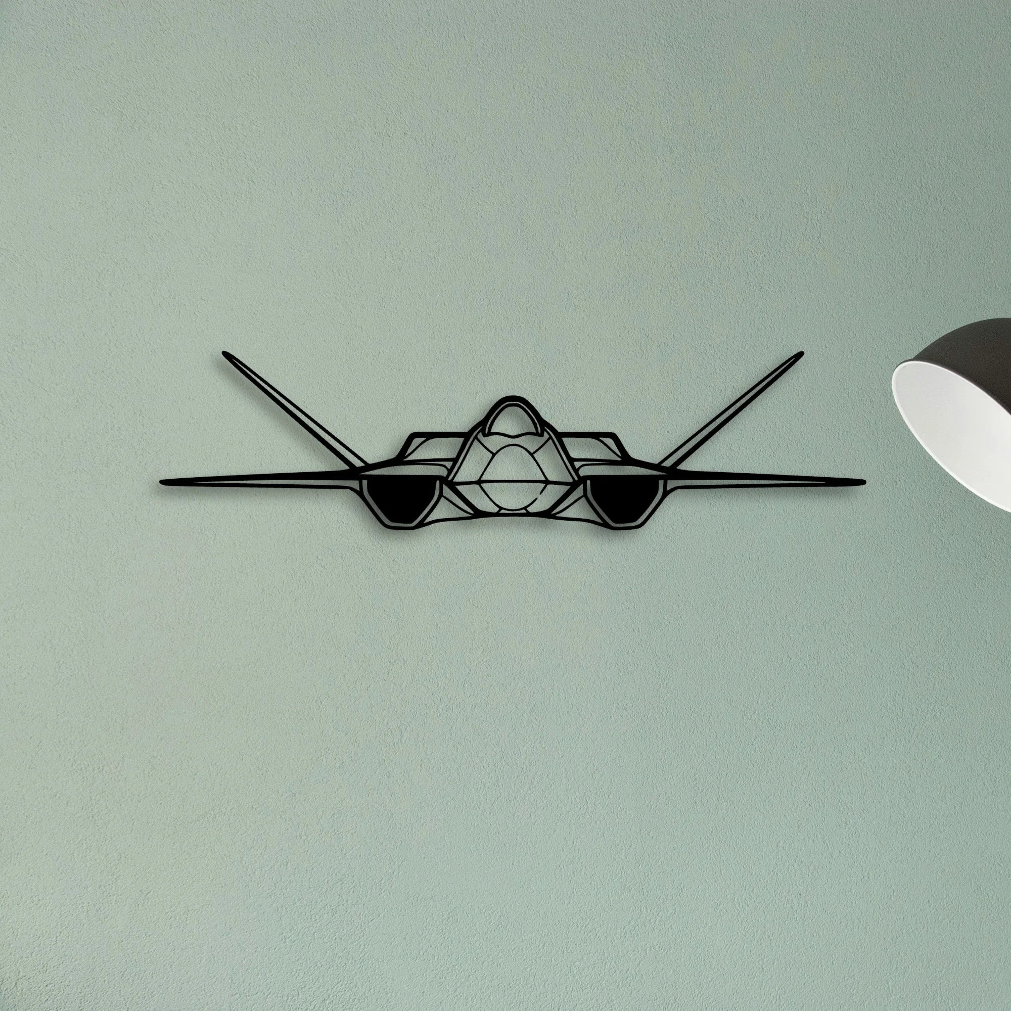 Yf 23 Classic Aircraft Silhouette Metal Wall Art - Tinvibe